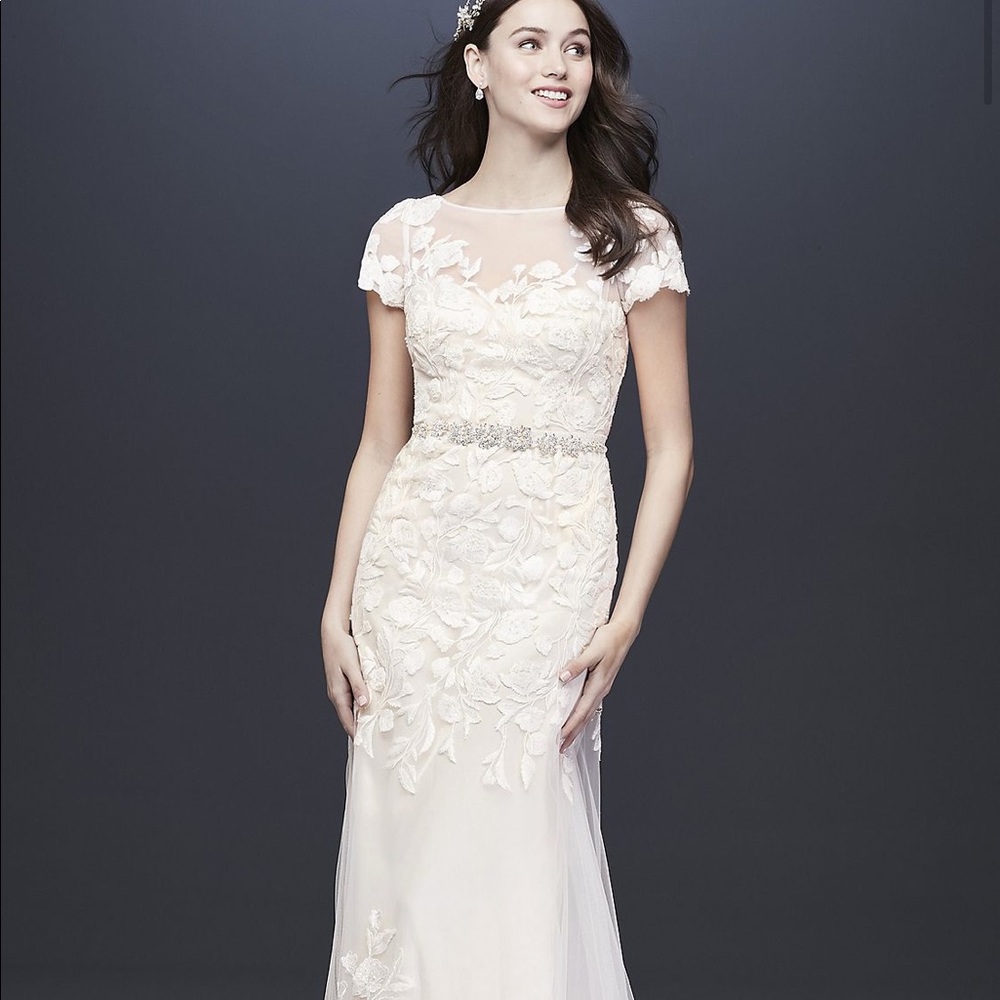 NWT Melissa Sweet Cap Sleeve Wedding Dress